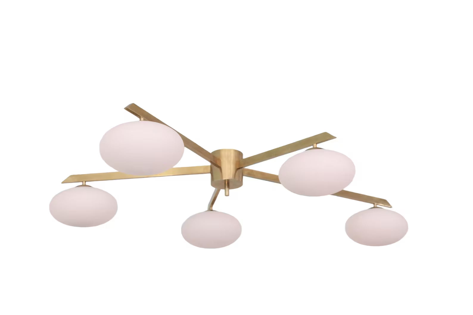 5 Light Globe Brass chandelier