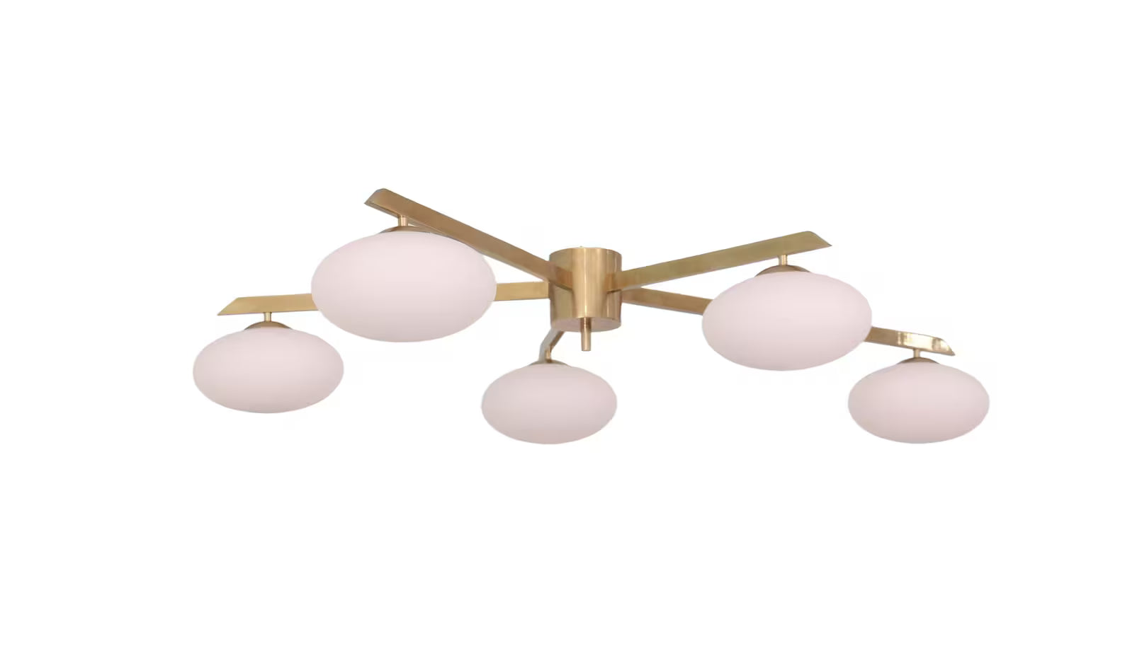 5 Light Globe Brass chandelier