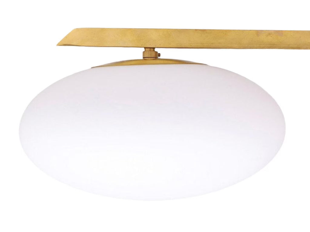 5 Light Globe Brass chandelier