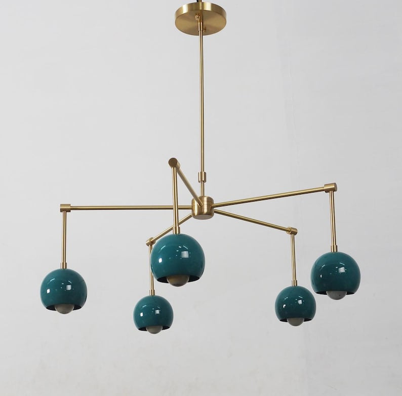 5 Light eyeball Shade Chandelier