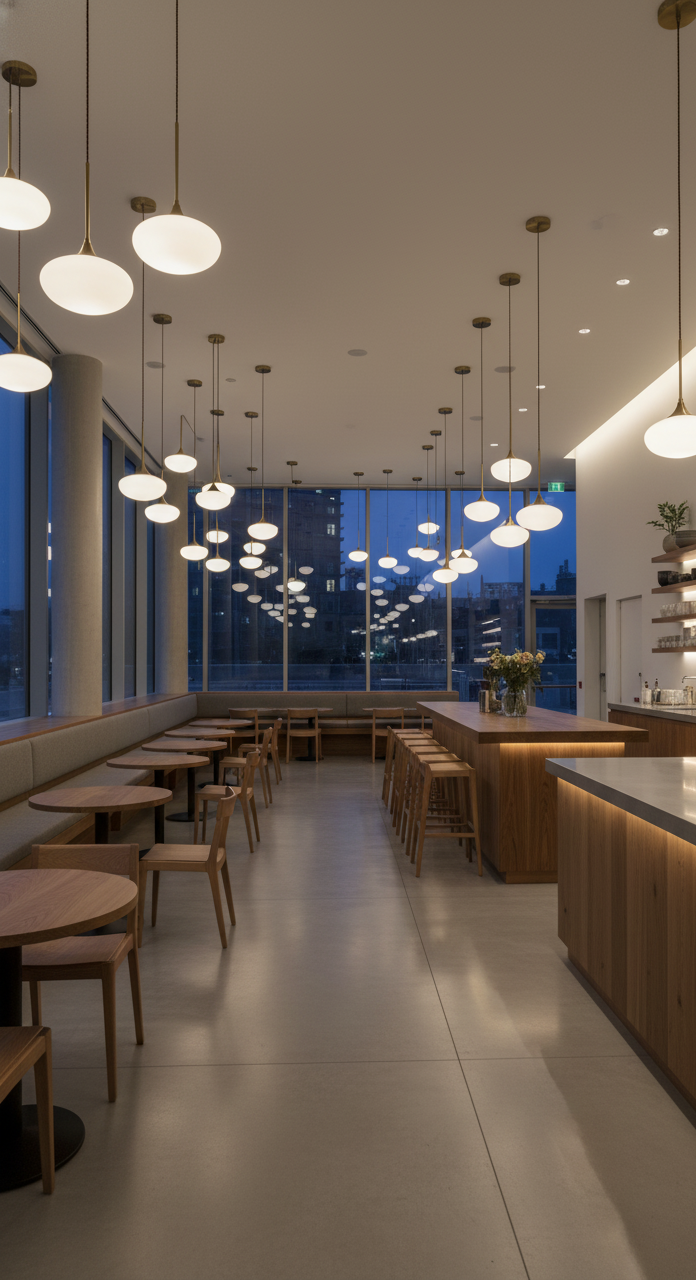1 Globe Brass Pendant Light