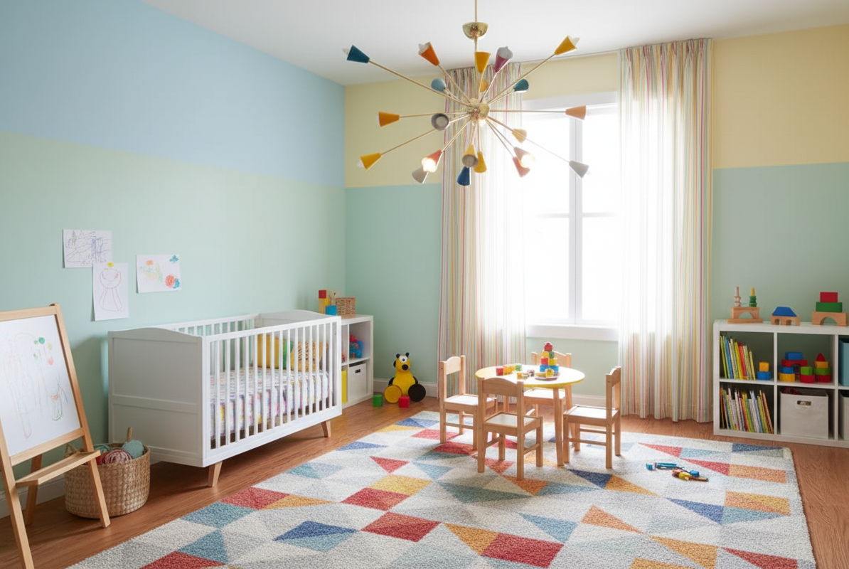 24 bulb, Multicolour Chandelier