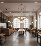 1 Globe Brass Pendant Light