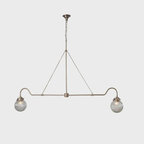 2 Glass Float Light Fixture