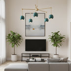 5 Light eyeball Shade Chandelier