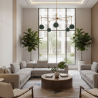 5 Light eyeball Shade Chandelier