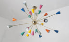 24 bulb, Multicolour Chandelier