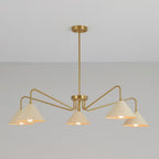 5-Arms Cone Pendant Light Chandelier