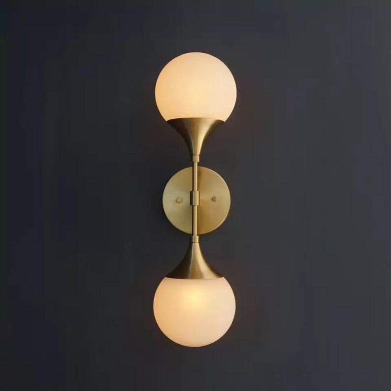 2 Globe Wall Lamp Light