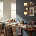 2 Globe Wall Lamp Light