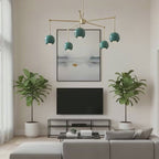 5 Light eyeball Shade Chandelier